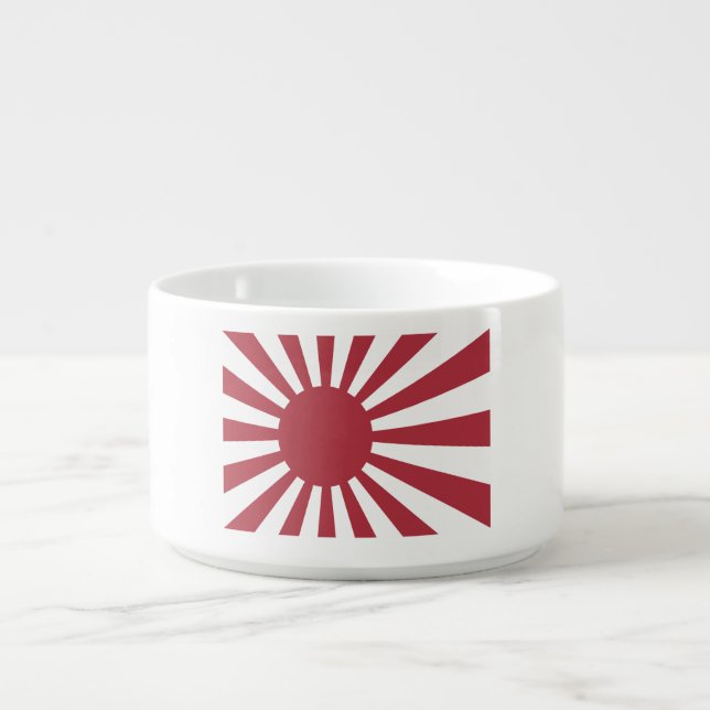 Japan Imperial Rising Sun Flag, Edo to WW2 Bowl (Center)