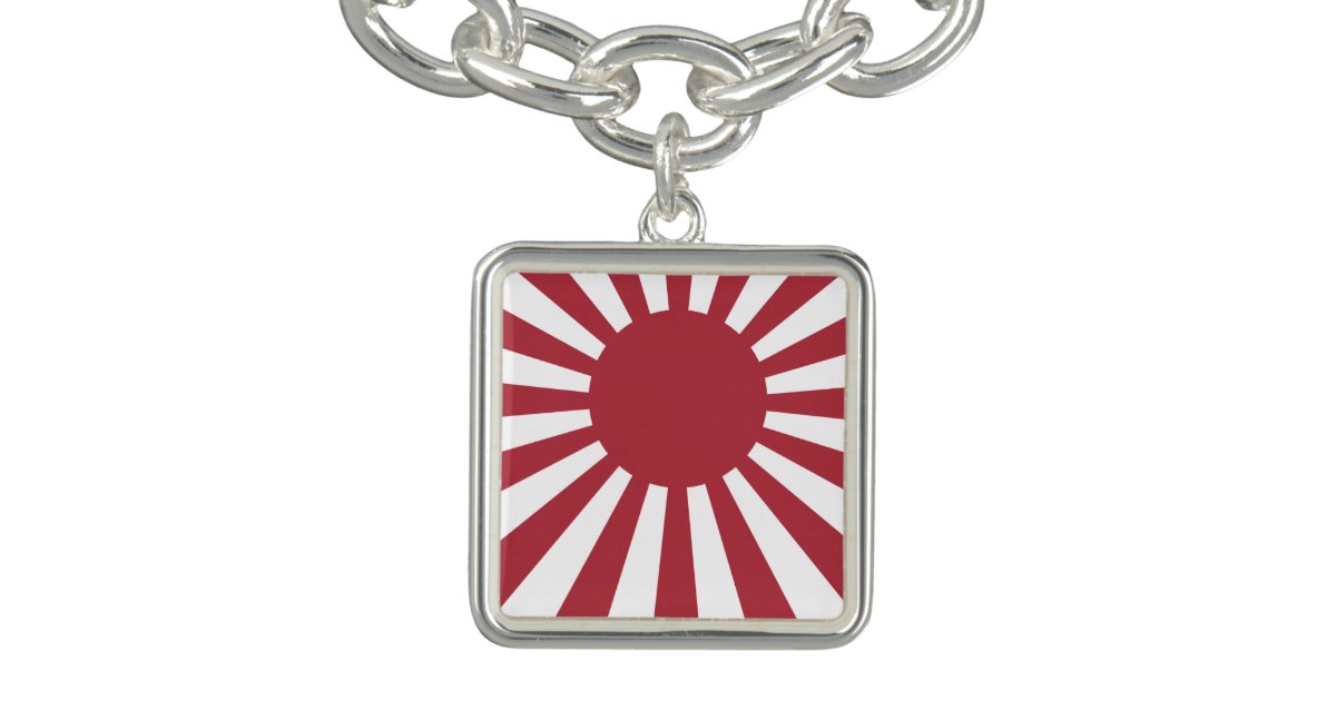 Japan Imperial Rising Sun Flag, Edo to WW2 Bracelet | Zazzle