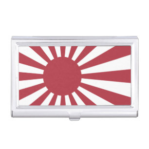 Japan Imperial Rising Sun Flag, Edo to WW2 Business Card Case