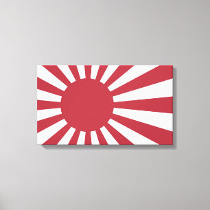 Japan Imperial Rising Sun Flag, Edo to WW2 Canvas Print