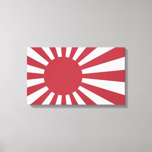 Japan Imperial Rising Sun Flag Edo to WW2 Canvas Print