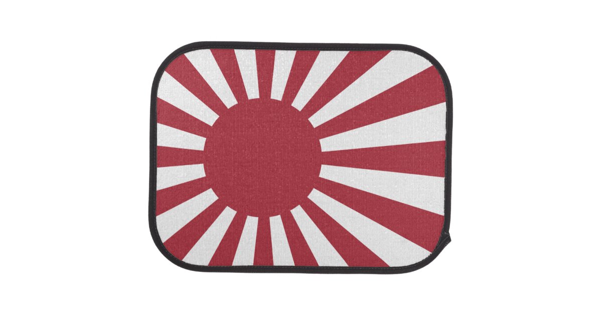 Japan Imperial Rising Sun Flag, Edo to WW2 Car Floor Mat | Zazzle