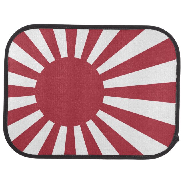 Japan Imperial Rising Sun Flag, Edo to WW2 Car Floor Mat (Rear)
