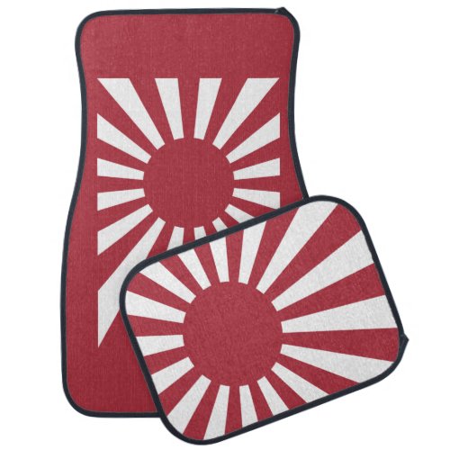 Japan Imperial Rising Sun Flag Edo to WW2 Car Floor Mat