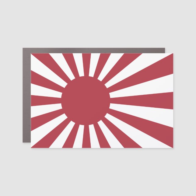 Japan Imperial Rising Sun Flag, Edo to WW2 Car Magnet (Front)