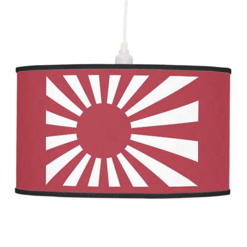Japan Imperial Rising Sun Flag Edo to WW2 Ceiling Lamp