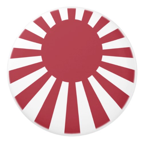 Japan Imperial Rising Sun Flag Edo to WW2 Ceramic Knob