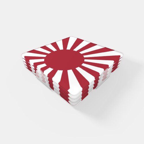 Japan Imperial Rising Sun Flag Edo to WW2 Coaster Set