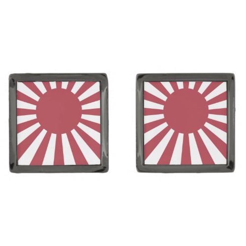 Japan Imperial Rising Sun Flag Edo to WW2 Cufflinks