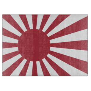 Japan Imperial Rising Sun Flag, Edo to WW2 Cutting Board