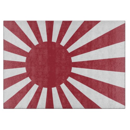 Japan Imperial Rising Sun Flag Edo to WW2 Cutting Board