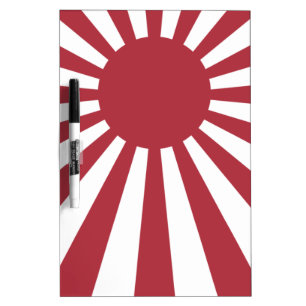 Japan Imperial Rising Sun Flag, Edo to WW2 Dry Erase Board