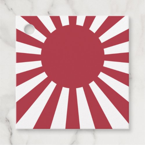 Japan Imperial Rising Sun Flag Edo to WW2 Favor Tags