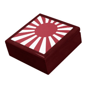 Japan Imperial Rising Sun Flag, Edo to WW2 Gift Box