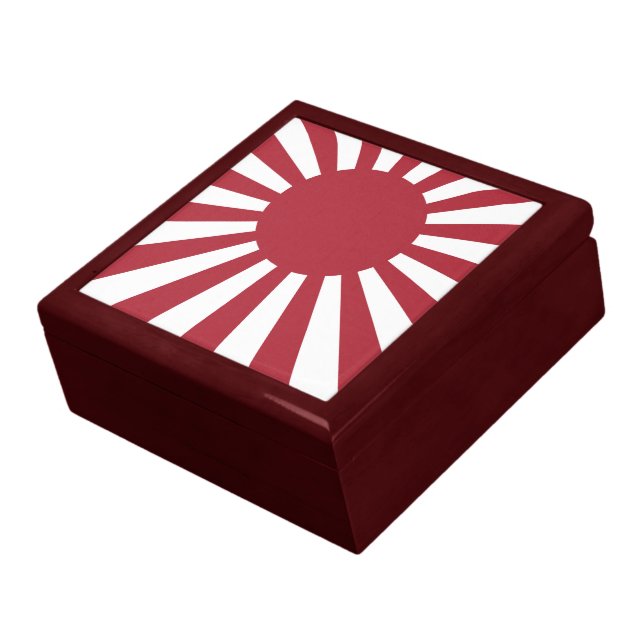 Japan Imperial Rising Sun Flag, Edo to WW2 Gift Box (Side)