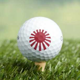 Japan Imperial Rising Sun Flag, Edo to WW2 Golf Balls