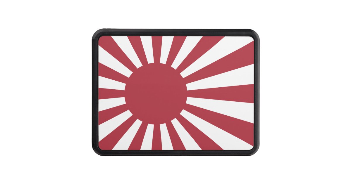 Japan Imperial Rising Sun Flag, Edo to WW2 Hitch Cover | Zazzle
