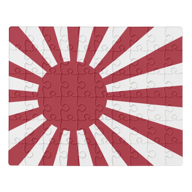 Japan Imperial Rising Sun Flag, Edo to WW2 Jigsaw Puzzle (Puzzle Horizontal)