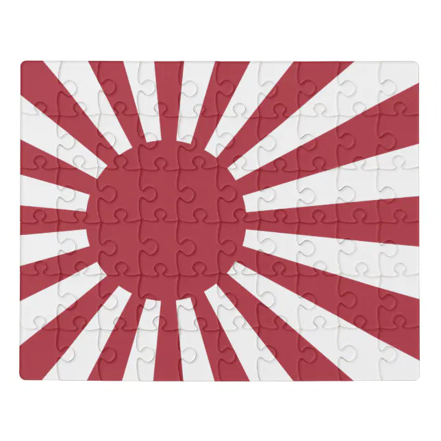 Japan Imperial Rising Sun Flag, Edo to WW2 Jigsaw Puzzle | Zazzle