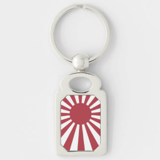 Japan Imperial Rising Sun Flag, Edo to WW2 Keychain