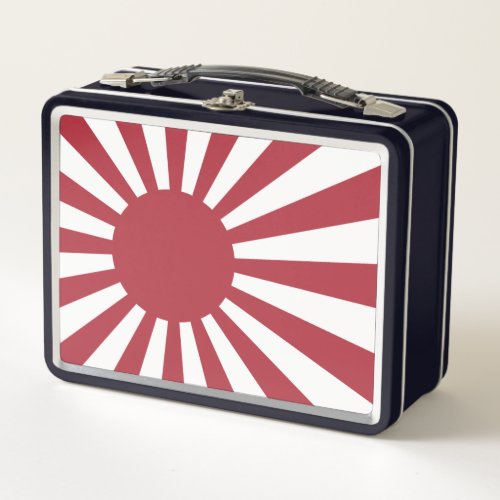 Japan Imperial Rising Sun Flag Edo to WW2 Metal Lunch Box