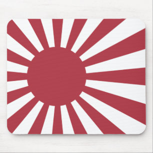 Japan Imperial Rising Sun Flag, Edo to WW2 Mouse Pad