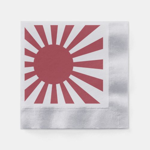 Japan Imperial Rising Sun Flag Edo to WW2 Napkins