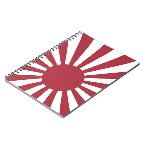 Japan Imperial Rising Sun Flag Edo to WW2 Notebook