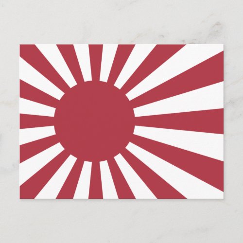 Japan Imperial Rising Sun Flag Edo to WW2 Postcard