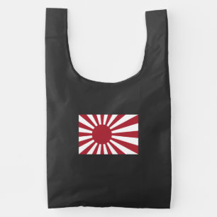 Japan Imperial Rising Sun Flag, Edo to WW2 Reusable Bag
