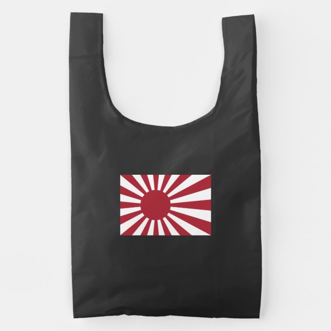 Japan Imperial Rising Sun Flag, Edo to WW2 Reusable Bag (Front)