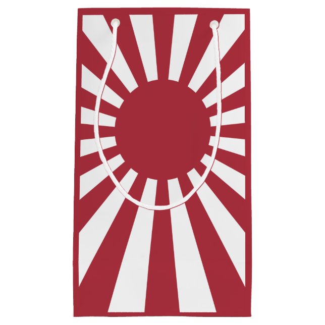Japan Imperial Rising Sun Flag, Edo to WW2 Small Gift Bag (Front)