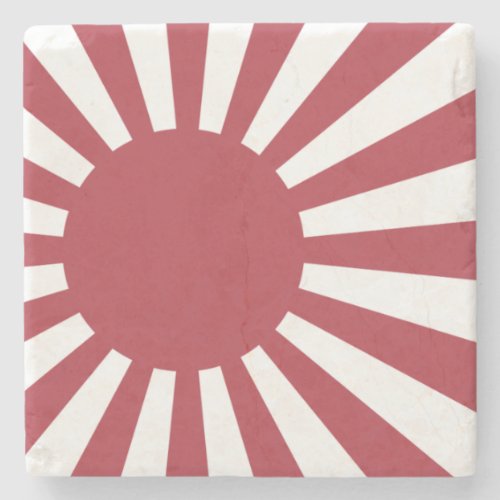 Japan Imperial Rising Sun Flag Edo to WW2 Stone Coaster