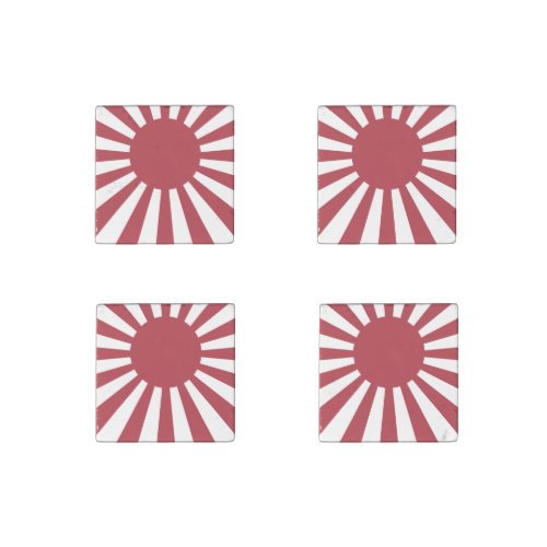 Japan Imperial Rising Sun Flag Edo to WW2 Stone Magnet
