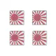 Japan Imperial Rising Sun Flag, Edo to WW2 Stone Magnet | Zazzle