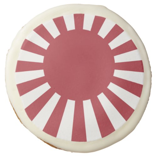 Japan Imperial Rising Sun Flag Edo to WW2 Sugar Cookie