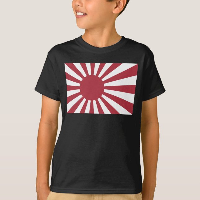 Japan Imperial Rising Sun Flag, Edo to WW2 T-Shirt (Front)