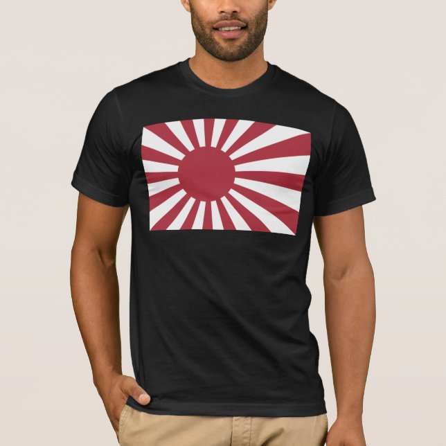 Japan Imperial Rising Sun Flag, Edo to WW2 T-Shirt (Front)