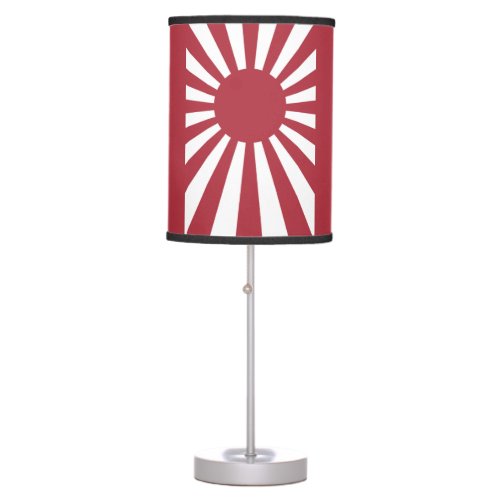 Japan Imperial Rising Sun Flag Edo to WW2 Table Lamp