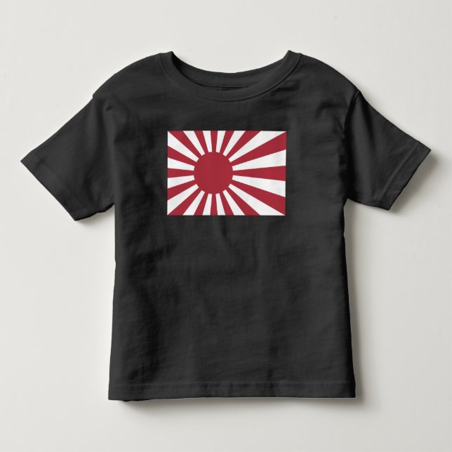 Japan Imperial Rising Sun Flag, Edo to WW2 Toddler T-shirt (Front)