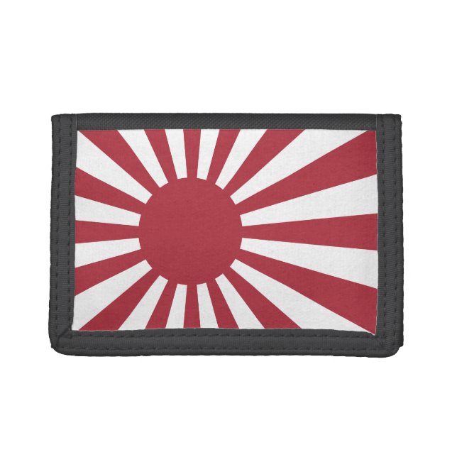 Japan Imperial Rising Sun Flag, Edo to WW2 Trifold Wallet (Front)