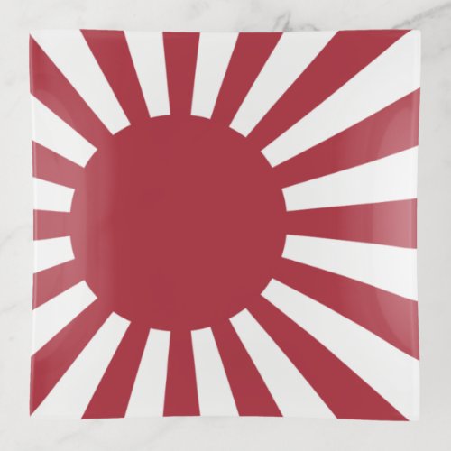 Japan Imperial Rising Sun Flag Edo to WW2 Trinket Tray