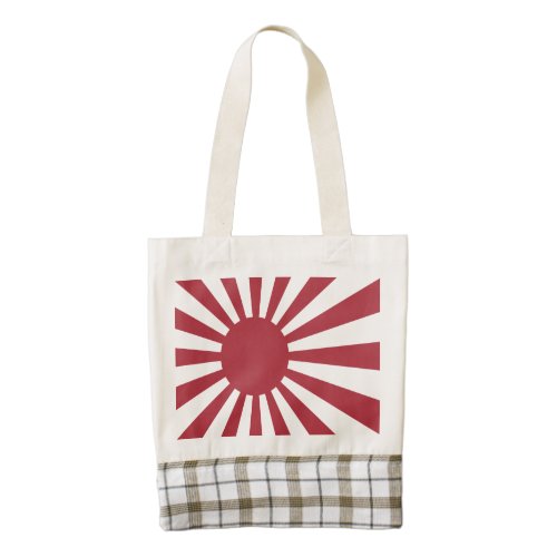 Japan Imperial Rising Sun Flag Edo to WW2 Zazzle HEART Tote Bag