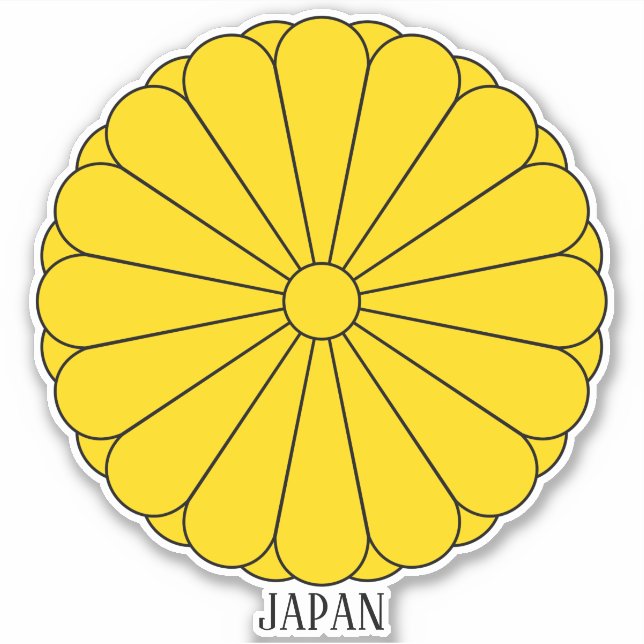 Japan Imperial Seal Patriotic Sticker (Front)