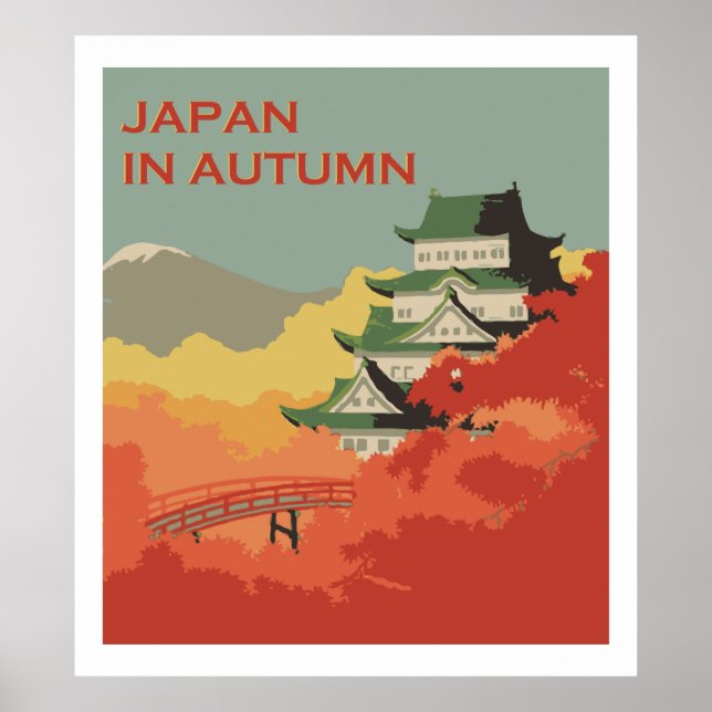 Japan in Autumn (Vintage ads) Poster (Front)