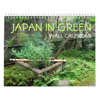 Japan in Green Wall Calendar