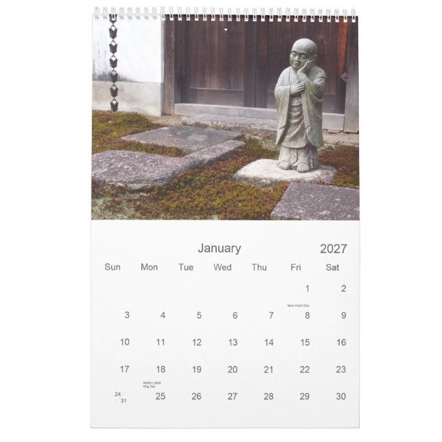 Japan in pictures 2012 (InMotionForJapan-series) Calendar (Jan 2027)