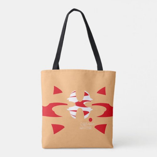 JAPAN Inicial Letra X con Aires Japoneses WRED Tote Bag