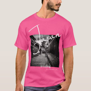 Japan is Calling and I must go Black & White Photo T-Shirt