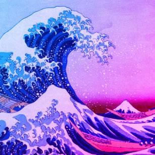 Japanese Wave Stickers Zazzle